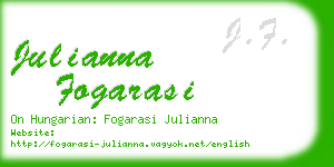 julianna fogarasi business card